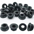 QYIMLI 20Pcs M10 x 1.25mm Flange Nut, Carbon Steel Thread Hardware Nuts Serrated