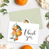 50 Pack JarThenaAMCS Little Cutie Thank You Cards Blank Note Card Watercolor Orange Flower Greeting Cards
