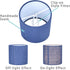 Lamp,Set 2,Small Drum,5.2"5.2"H5.2",Linen, BULB,Navy LAMPWELL MEMO Clip-on Small Fabric Lamp Shades for Table