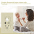 Micmi USB Outlet with C + A Wall Dual High Speed Receptacle, 15Amp 125Volt, Smart 4.8A Fast Charging, Tamper Resistant,