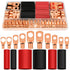 174Pcs Copper Wire Lugs, Terminal Connectors AWG12 10 8 6 4 2, 84Pcs Battery Cable Ends & 90Pcs Heat Shrink