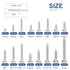 460Pcs Wood Screws Assortment Kit, 16 Sizes 304 Stainless Steel Phillips Flat Head Self Tapping Screws for Woodworking,