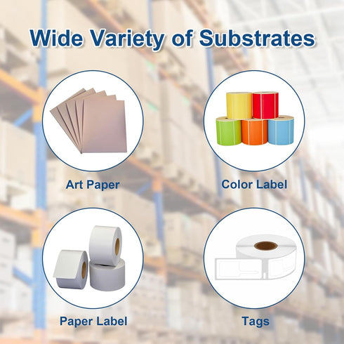 8 2.52" 244'(64mm 74m), 0.5 Rolls Desktop Thermal Transfer Ribbons -Enhanced Wax, x x Core, for Zebra Desktop Printer