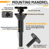 Cut-Off Wheel Mounting Mandrel Holder, 3/8" & 1/4" Arbor Hole with 1/4" Shaft for Die Grinder Accessories