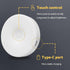 2 Pack, 1000mAh Dimmable Closet, DAZZY DOT Rechargeable Puck Lights Magnetic Tap Light Battery Powered, Warm Yellow