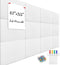 Large Office Cork Board Alternative 47"x35", 12 Pack Felt Wall Tiles for Wall Pin Board Tack Board