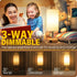 Yarra-Decor Bedside Table Lamp with USB Port, Touch Control 3 Way Dimmable Nightstand Lamp for Bedroom, LED Bulb