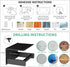 Toilet Paper Holder with Shelf, Adhesive or Screw Wall Mount Paper Towel Holder,Stainless Steel Tissue Holder