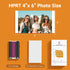 4x6" 54 1 CP4100/CP4000L/CP6000 Printer,4 HPRT Photo Paper Sheets & Ink Cartridges Refill, For HPRT Pass Dye