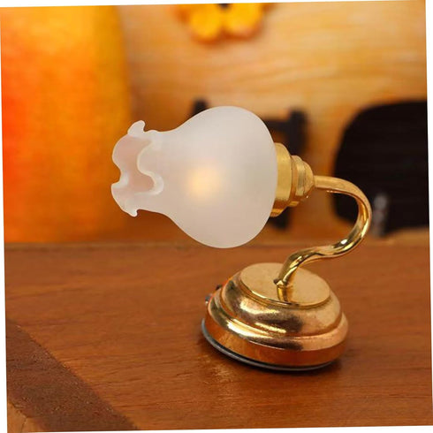 Lawnrden 1: 12 Dollhouse Lighting, Dollhouse Lights, Scale Vintage Wall Sconces Lighting, Tulips Shape Metal Wall Lamp