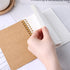 Koogel 4PCS Mini Spiral Notebooks, Small Kraft Cover, Ruled Pocket Notepads for Note Taking, Office, School Supplies