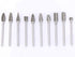DLtools 10pcs Double Cut Tungsten Carbide Rotary Burr Set for Metal Carving, Drilling, Polishing Bits