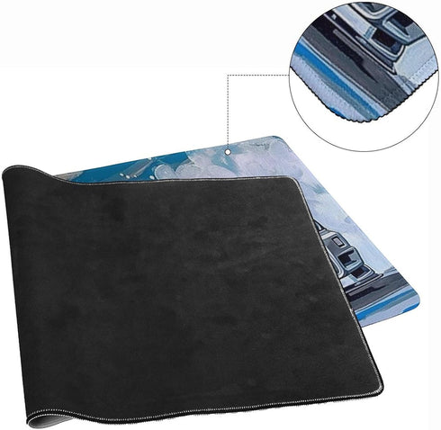 Large Mouse Pad Drift Car JDM Art Desk Mat, 40x90cm Rubber Gaming Office Organizer Supplies for Computer