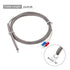 MECCANIXITY K Type Thermocouple Temperature Sensor PT100 4mm Ring High Temperature Probe 6.6ft Wire 0 to 600°C(32 to 1112°F) Stainless Steel