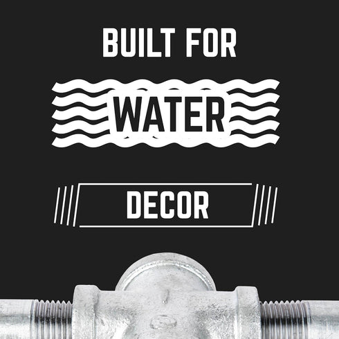 PIPE DÉCOR 3/4 in. Authentic Galvanized Malleable Iron Union 4 Pack for DIY Pipe Furniture