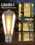 SUNSGNE 25 Pack LED Edison Light Bulbs, 0.6 Watt Shatterproof Dimmable Replacement Bulbs, Warm White, E17 Base
