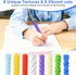 8-Pack Textured Silicone Pencil GripsSensory Fidget Sleeves for Kids& Adults,ADHD &Autism Anxiety Relief,Quiet