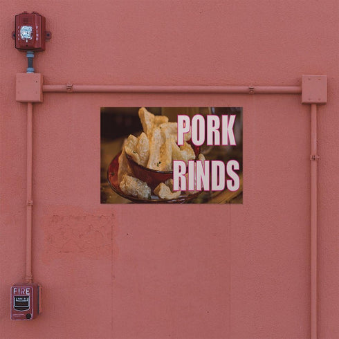 Fastasticdeals 14x10Inches Decal Stickers Multiple Sizes Pork Rinds Outdoor Advertising Printing E Industrial Vinyl
