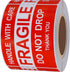 Hybsk Do Not Drop Thank You Fragile Stickers, Adhesive Label, 300 Per Roll