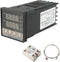REX-C100 Digital Display PID Temperature Controllers Thermostat Regulator 100-240V + K Sensor Thermocouple + 40A SSR