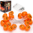 10FT 20 2 Halloween Decoration, LED Pumpkin String Lights, Battery Operated Mode Steady/Flickering Waterproof Halloween