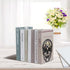 Moocci (1Pair) Black Skull Design Bookend Metal Book Ends, Heavy Duty Bookends for Shelves Desk, Skull Book Shelf