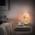 YEGAME Desert Landscape Cacti Bedside Table Lamp for Bedroom Nightstand, Small Eye Care LED Desk Reading Lamp USB Port