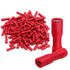 Baomain 100-Pack 0.11" Female Quick Disconnect Spade Terminals - 22-16 AWG 2.8mm, Fully Insulated Crimp Connectors