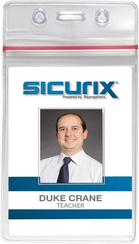 Baumgartens Sicurix Sealable ID Badge Holders (BAU47840) - Pack of 50