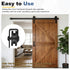 4Pcs (115x29mm, 3 uxcell Sliding Barn Door Hardware Hanger, Mini Sliding Door Hardware for TV Stands Wardrobe Small