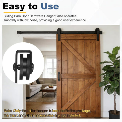 2Pcs (115x29mm, 3 uxcell Sliding Barn Door Hardware Hanger, Mini Sliding Door Hardware for TV Stands Wardrobe Small