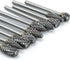 Carbide Burr Set 10PC 1/8" Shank Tungsten Double Cut Rotary Burr Set for Metal and Wood Carving, Grinding, Polishing