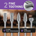 Carving Bits Carbide Burr Set, 10Pcs Grinding Bits for Rotary Tool, 1/8" Shank Rasp Bits for Wood Metal Processing
