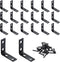HOME MASTER HARDWARE L Bracket Corner Brace Sets, 1-1/2 " Right Angle Bracket, Metal L