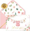 FYSUIMU 50 Pack Baby Shower Thank You Card Pink Floral Clothes Greeting
