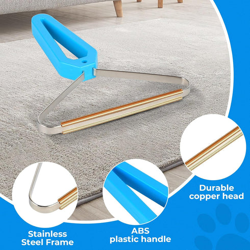Pet Hair Remover for Carpet, Deep Clean Tool for Lint Hair, Fur Scraper for Furniture and Couch