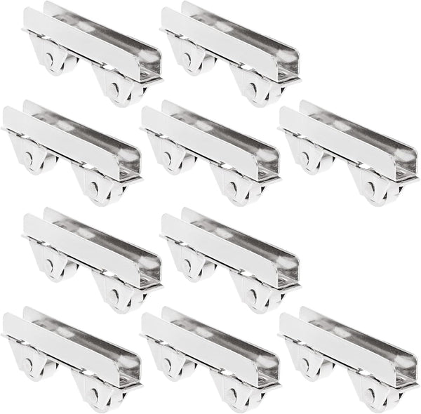 Angoily 10PCS Showcase Window Roller, Mini Sliding Door Rollers Replacement for Sliding Cabinet Door