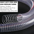 10FT Heavy-Duty Steel Wire Vacuum Suction Hose, 3/4 Inch ID x 1 Inch OD, High Pressure UV Chemical Resistant Tube