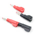 10sets Retractable Sheath 4mm Banana Plug Connectors, Stackable Wire Solder Multimeter Test Leads Ends with Banana Jack