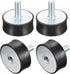 uxcell Rubber Mounts - 4pcs M10 Male/Female Vibration Isolator Shock Absorber for Garage Motor Air Compressor