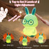 7-Color 3-Level Dimmable 30Min Bunny Night Light for Kids, Soft Silicone Nursery Lamp, Glow, Warm Light, Tap Control