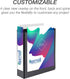 Samsill Durable 2 Inch Binder, D Ring, Customizable Clear View Cover, Black, Holds 475 Pages
