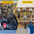 Storage Hanger Hooks, Double Tool Storage Hook 10Pcs Wall Mounted Hanger Hooks with 20Pcs Screws for Garage Shed