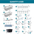246PCS Pegboard Accessories Organizer Kit with Hooks, Bins, and Paper Towel Holder for Garage Storage