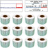 CAS Labels LST-8000 Thermal 12 Rolls - 12,000 Labels for CAS Printers, Easy Weigh LS-100