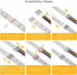 BTF-LIGHTING 6 Pin 12mm Transparent Connector Kit, 8pcs Corner Connector, 4pcs Gapless Solderless, 4pcs 22AWG Wires