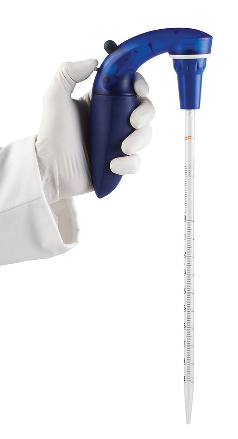 Heathrow Scientific HS1000RFU RF1000 Manual Pipette Filler, Blue and White