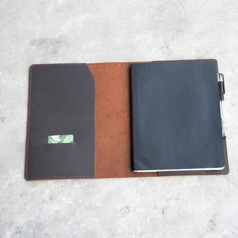 Leather Cover for Moleskine Classic XL, 7.5" x 9.75", Distressed Leather Travel Journal Cover