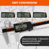 HARDELL Digital Caliper, 0-8 Inch Measuring Tool, Stainless Steel, Large LCD Screen, Waterproof Caliper for
