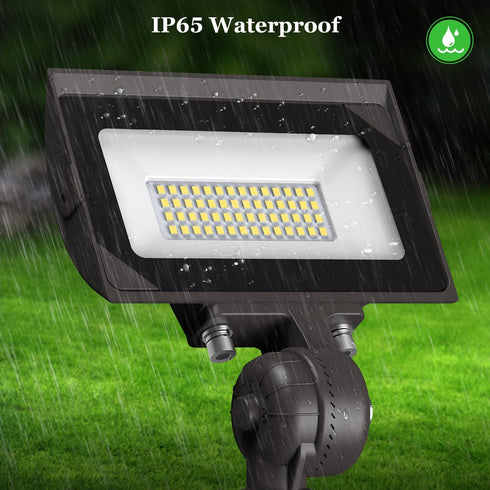 30W 3450Lumen 120V 5000K IP65 dephen LED Flood Lights Outdoor with Knuckle Mount, Landscape Lighting, Waterproof